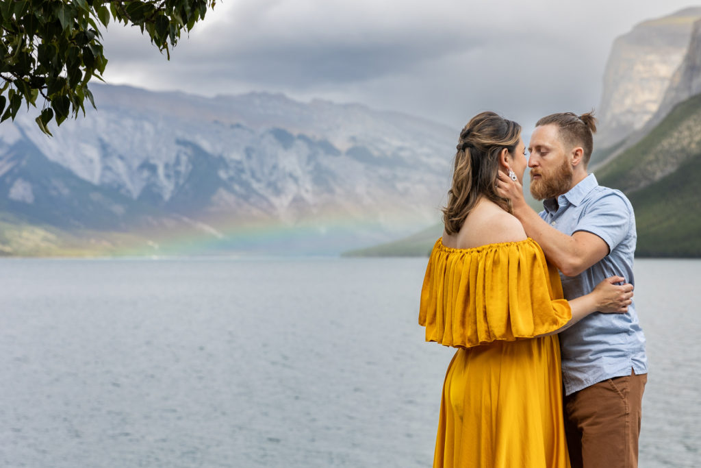Lake Minnewanka Evening Engagement Session