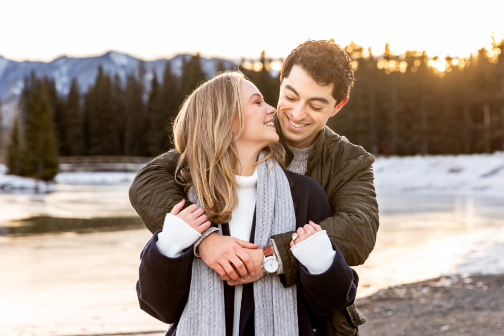 Cascade Ponds Sunset Engagement
