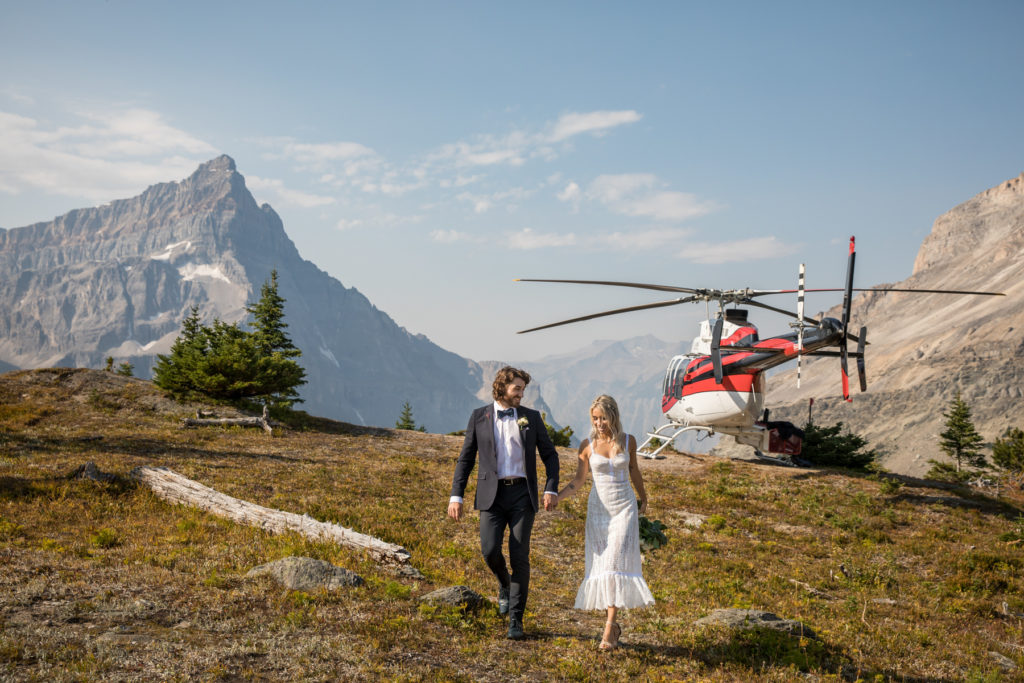 Banff Heli Elopement, Banff Heli Wedding, Canmore Heli Wedding, Canmore Heli Elopement