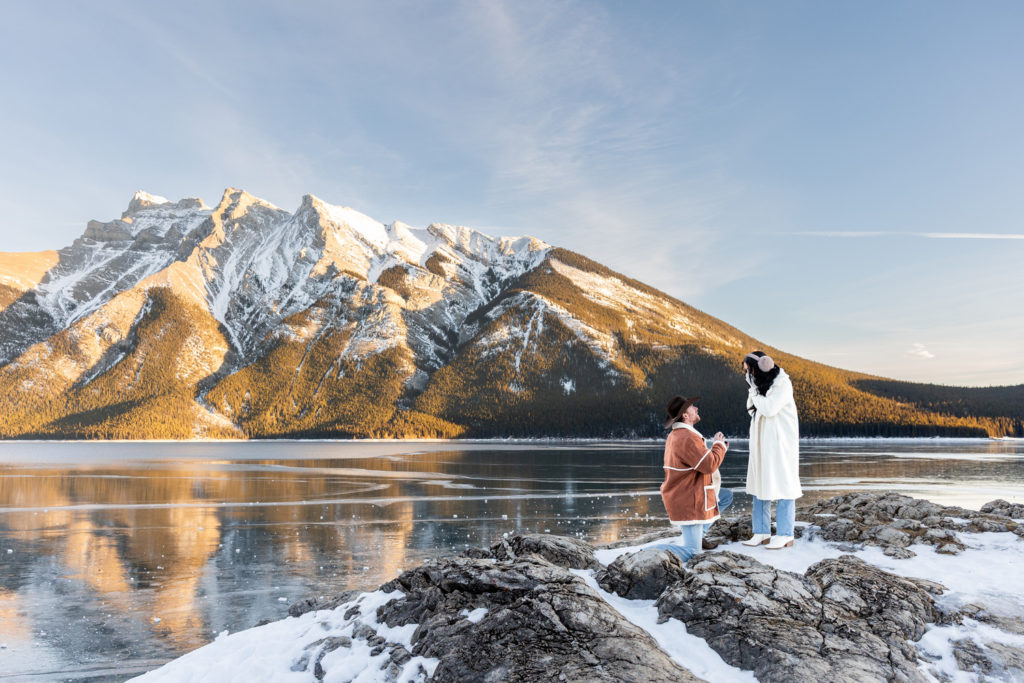 Banff Surprise Proposal, Banff Proposal Photographer